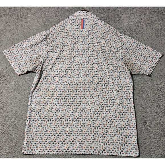 Men's Rhoback The VLookup Charts and Graphs Short Sleeve Performance Polo Large - Picture 3 of 10